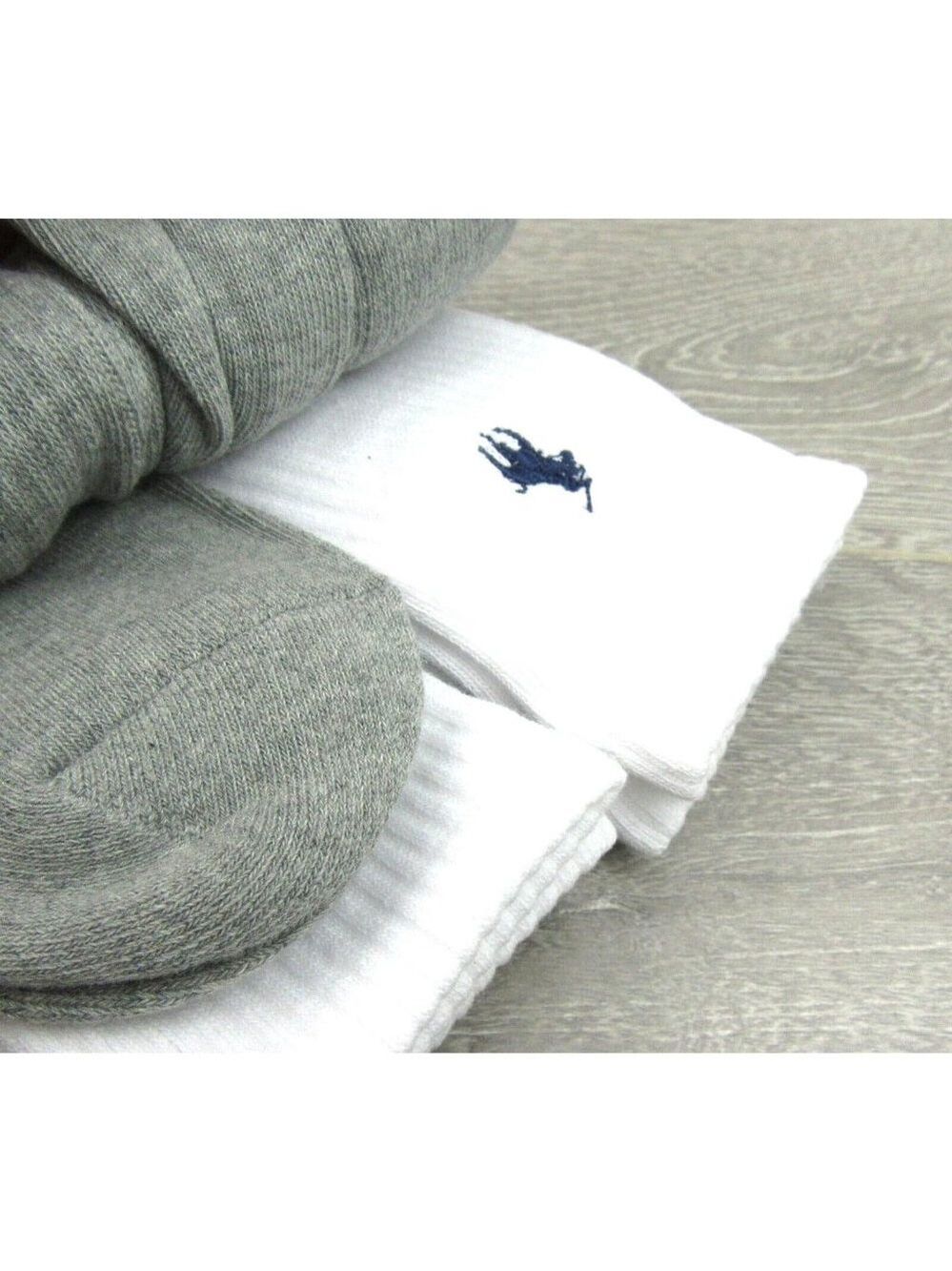 Polo Ralph Lauren Classic Sport Cushioned Crew Socks 6 Pack Mens Size 6-12 NEW - Picture 6 of 9
